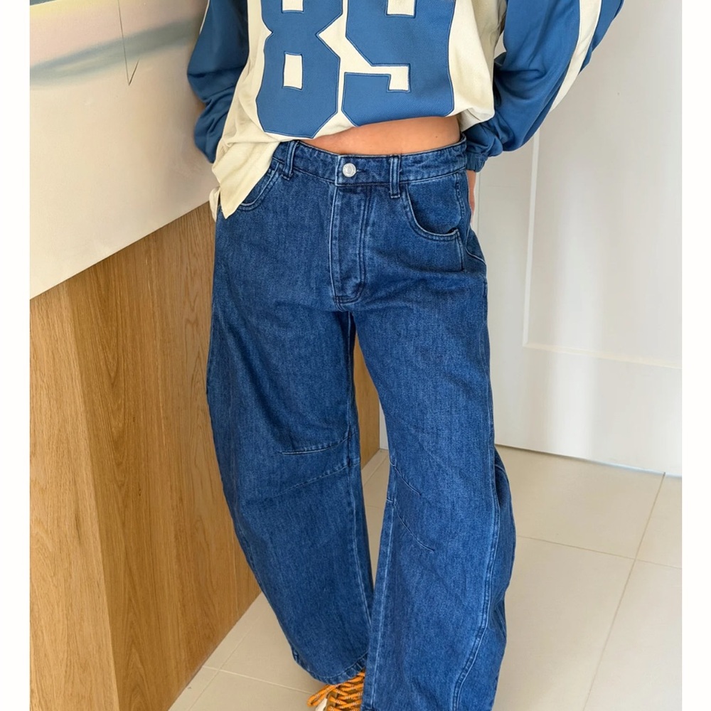 Susan Denim Barrel Jeans- Shop Fancy (on preorder on the website!)